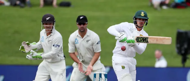 Quinton de Kock frustrated New Zealand with a defiant 90