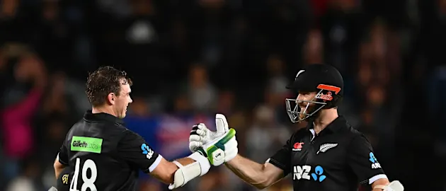 Tom Latham and Kane Williamson
