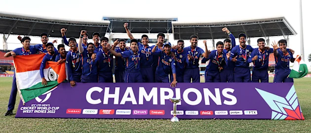 India win ICC Under 19 Men's Cricket World Cup 2022 with victory over  England | ICC