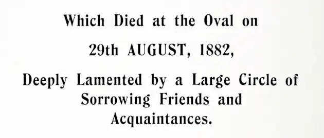 The death of English cricket.