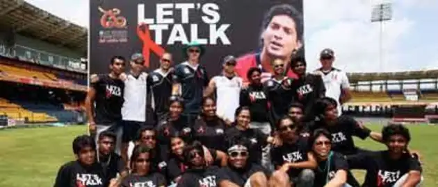 38573 South Africa cricketers at the clinic sep26 2012