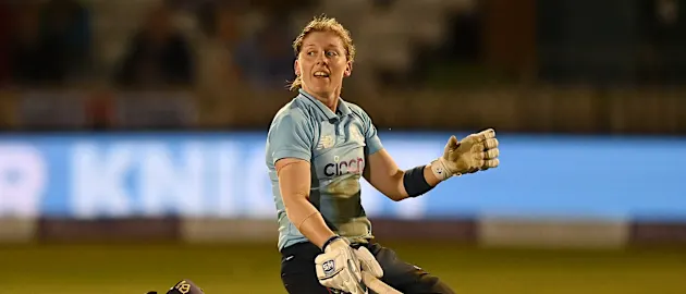 Heather Knight notched a ton to see England through to a series win