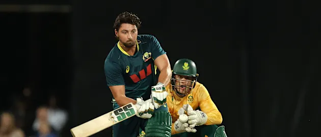 Tim David against South Africa