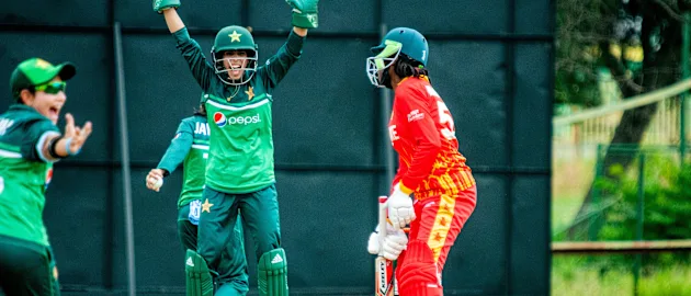 The Pakistan bowlers came up with a rampant display against Zimbabwe