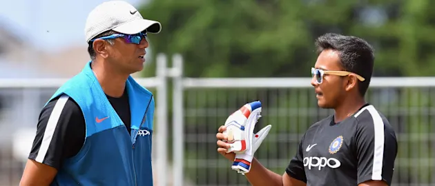 Rahul Dravid, Prithvi Shaw.