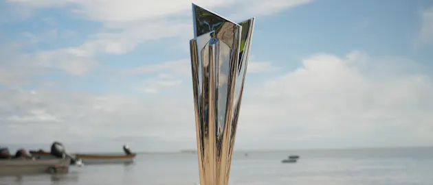 The ICC Men's T20 World Cup Trophy in beautiful PNG!