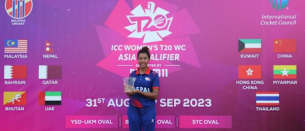 Indu Barma was awarded Player of the Match for her all-round brilliance