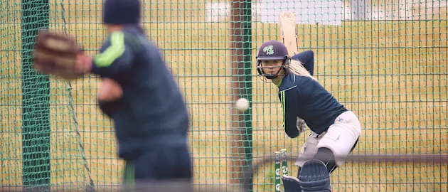 Gaby Lewis at training for Ireland Women