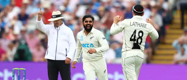 ajaz patel, tom latham