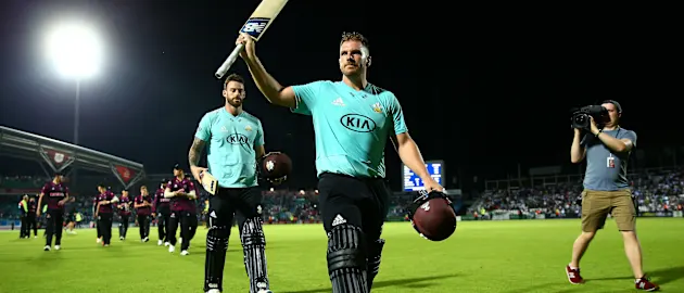 Finch scored 398 runs in 13 games for Surrey in the 2019 T20 Blast