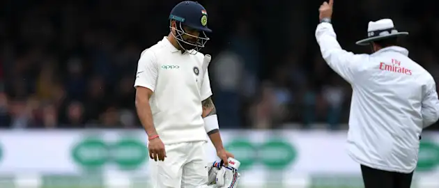 Virat Kohli's stay at the top of the batting charts was a brief one