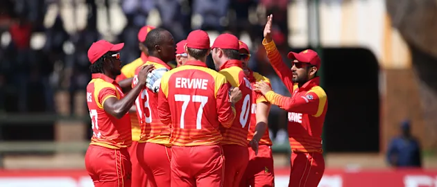 Zimbabwe took UAE's tenth wicket in the 47th over