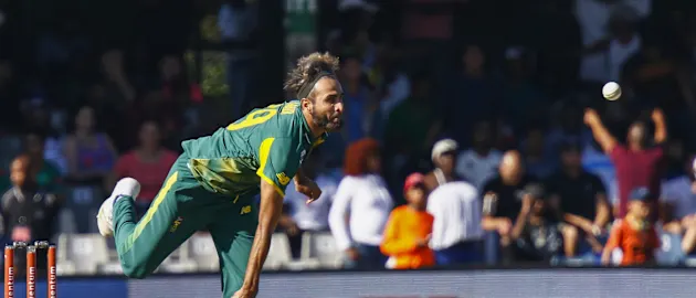 Tahir took 2/23 on his international return