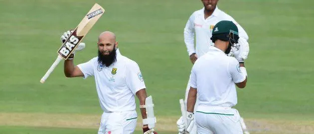 Hashim Amla, who scored a century in his 100th Test, has jumped four places to claim sixth position