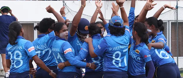 Sri Lanka team ahead of the match 