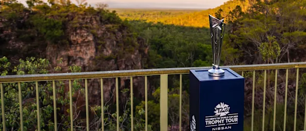 The ICC Men's T20 World Cup Trophy