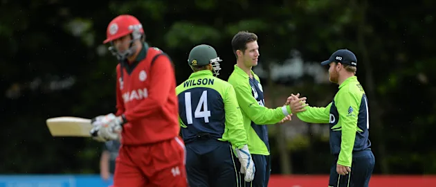 68823 Ireland v Oman - ICC World Twenty20 Qualifier 2015 Warm-up Match