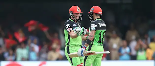 De Villiers scored 129* in 52 balls as he and Virat Kohli (109) added 229 runs together in an IPL 2016 match