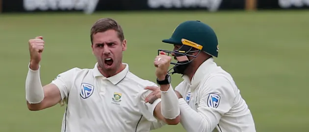 Anrich Nortje was the pick of the Proteas bowlers in the second innings