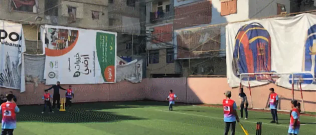A cricket match in Shatila