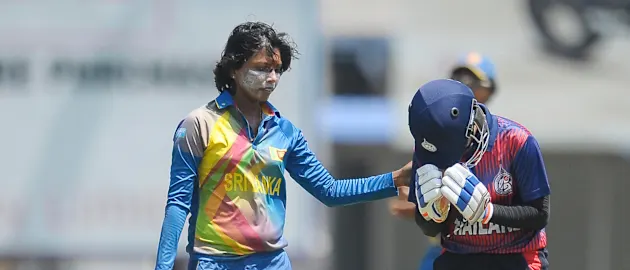 Sri Lanka beat Thailand by seven wickets to make it to the Super Six Stage