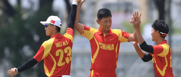 China defeated Myanmar by 5 wickets