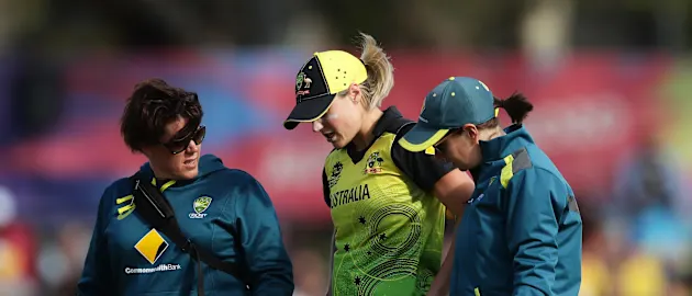 Injury ended Ellyse Perry's tournament.