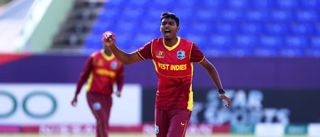 Sankar’s intimidating spell | WI v SCO | ICC U19 Men’s CWC 2022