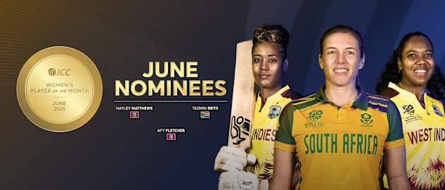 ICC Women's Player of the Month nominees for June 2025