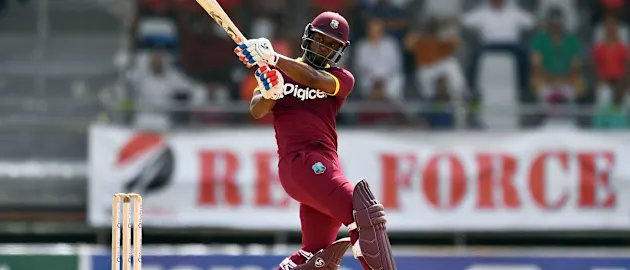 Evin Lewis plays a shot
