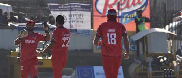 Action from the ICC T20 World Cup Asia Qualifier Final