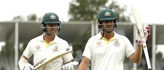 Burns and Head shared a 308-run partnership for the fourth wicket