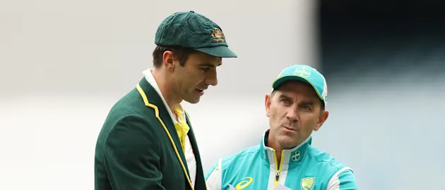 Pat Cummins and Justin Langer