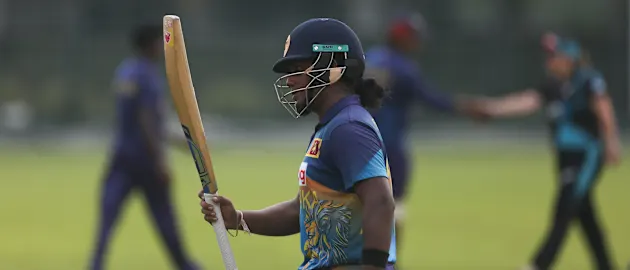 Chamari Athapaththu blasted the fastest fifty by a Sri Lankan in Women's T20Is
