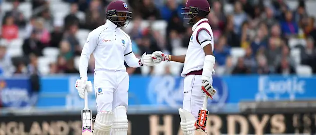Kraigg Brathwaite and Shai Hope then got together to carry on from where they left in the first innings, carving out a144-run stand for the third wicket that put the visiting side on track.