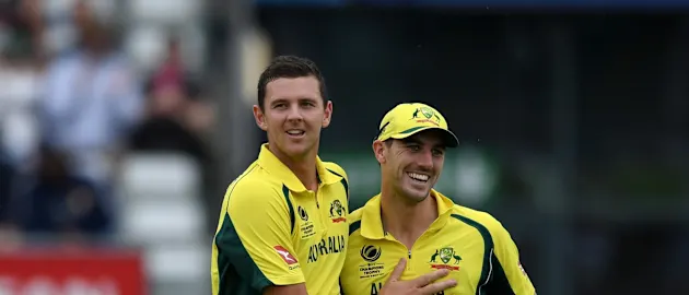 Josh Hazlewood and Pat Cummins