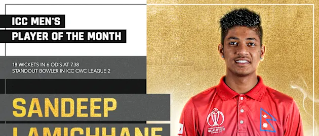 ICC Men's POTM for September: Sandeep Lamichhane
