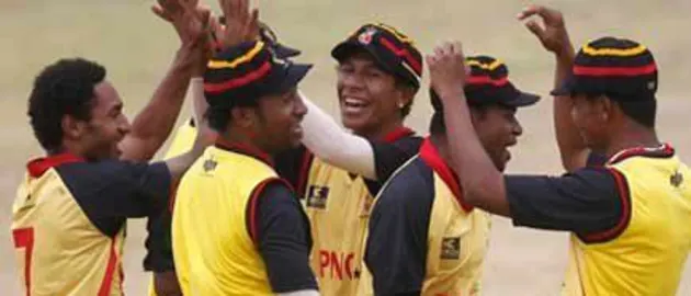 42155 PNG celebrates a wicket