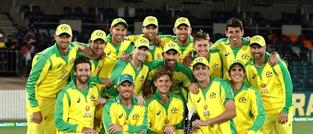 Australia celebrate