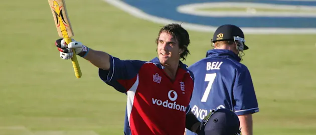 Kevin Pietersen scored his maiden international century against South Africa