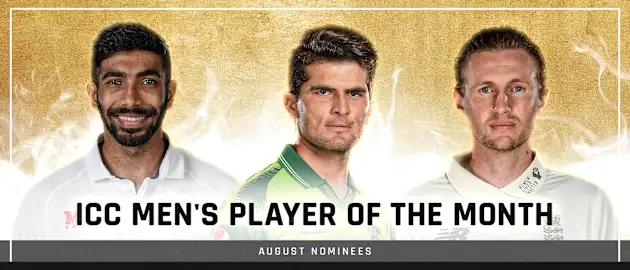 ICC Men's Player of the Month nominees – August 2021