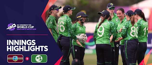 Ireland's attack fires to limit West Indies to 128 | Innings Highlights | Women's T20WC 2026