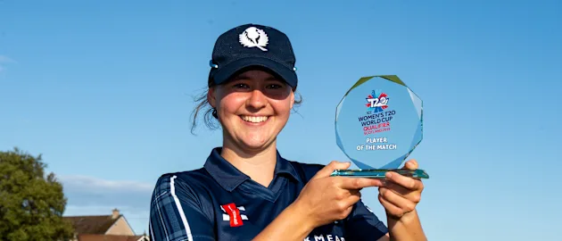 Player of the match, Scotland captain, Kathryn Bryce.
