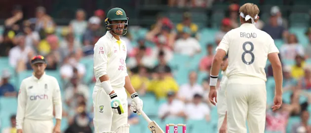 Starc and Broad during the fifth Ashes Test in Sydney in 2022 // Getty Images