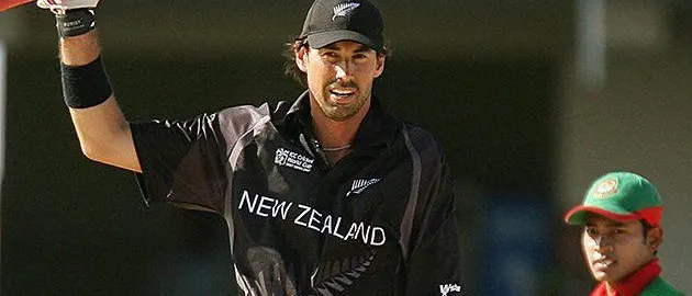 65020 Captain Stephen Fleming (L) of New Zeala