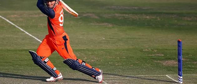 Stephan Myburgh smashed a match winning 74 in the third ODI against Ireland