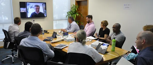 The Exexcutive XI at ICC Headquarters