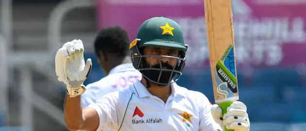 Fawad Alam scored his fifth Test century