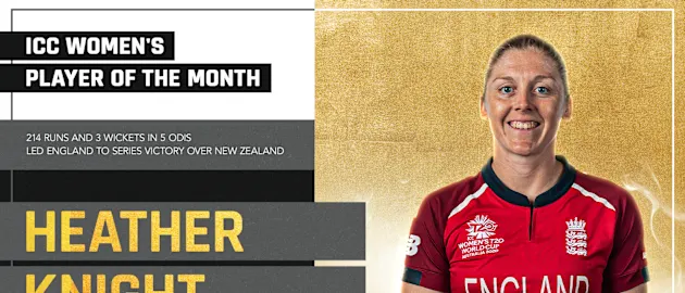 ICC Women's POTM for September: Heather Knight
