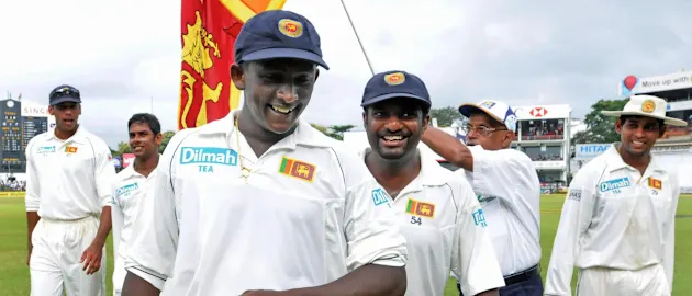 Sri Lanka's spinners starred against India.